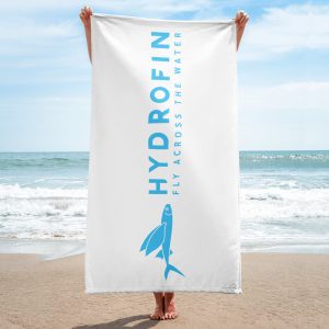 White Hydrofin Beach Towel - Small