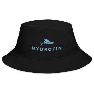 Hydrofin Blue Logo Black Bucket Hat